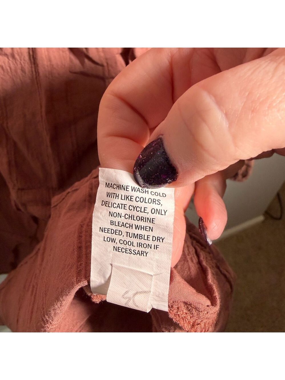 Terracotta Blouse XL New With Tags - Picture 5 of 7